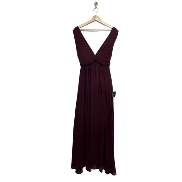 NWT LULUS Heavenly Hues Burgundy Maxi Dress - Picture 8 of 17